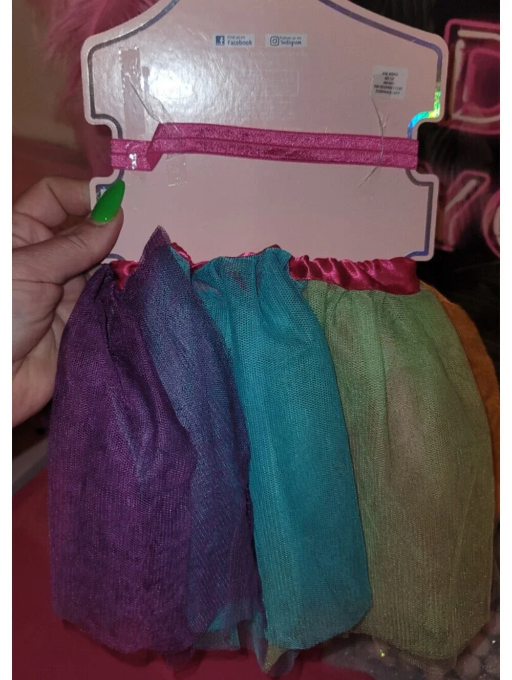 7 PIECE- GIRLS 12 MONTHS BUNDLE 4 - TUTU SKIRTS, 2 HEADBANDS & 1 HAIR TIES - NEW